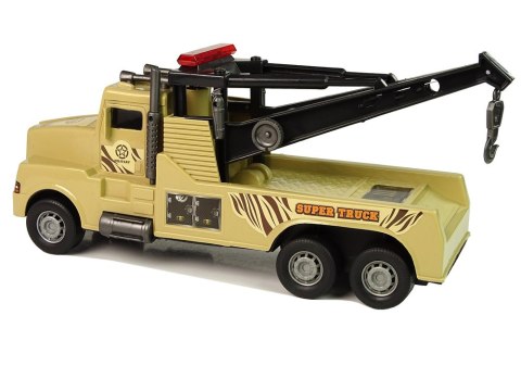 LEAN Toys Auto Ciężarówka Holownik Pomoc Drogowa 1:10 Lina Wojskowy Brązowy LEAN Toys Auto Ciężarówka Holownik Pomoc Drogowa 1:10 Lina Wojskowy Brązowy