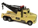 LEAN Toys Auto Ciężarówka Holownik Pomoc Drogowa 1:10 Lina Wojskowy Brązowy
