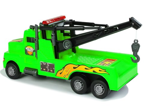 LEAN Toys Auto Ciężarówka Holownik Pomoc Drogowa 1:10 Lina Zielona LEAN Toys Auto Ciężarówka Holownik Pomoc Drogowa 1:10 Lina Zielona