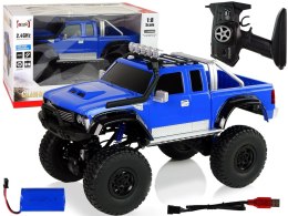 LEAN Toys Auto Off- Road R/C 2.4G Climbing Car 1:8 Niebieskie 4x4