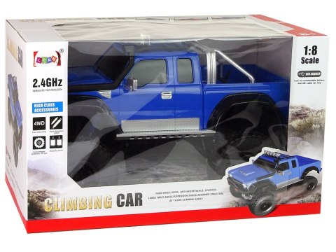 LEAN Toys Auto Off- Road R/C 2.4G Climbing Car 1:8 Niebieskie 4x4 LEAN Toys Auto Off- Road R/C 2.4G Climbing Car 1:8 Niebieskie 4x4