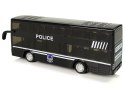 LEAN Toys Autobus Policyjny Dwupiętrowy Czarny z Napędem Frykcyjnym