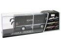 LEAN Toys Autobus Policyjny Dwupiętrowy Czarny z Napędem Frykcyjnym