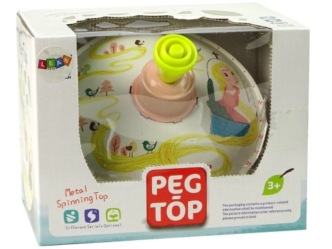 LEAN Toys Bączek Do Kręcenia Zabawka Roszpunka Żółty Metalowy LEAN Toys Bączek Do Kręcenia Zabawka Roszpunka Żółty Metalowy
