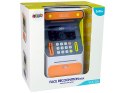 LEAN Toys Bankomat Skarbonka Czujnik Rozpoznawania Twarzy PIN Oszczędzanie Pomarańczowy
