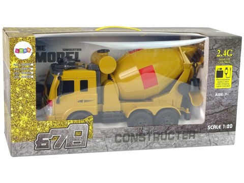 LEAN Toys Betoniarka Zdalnie Sterowana 2,4G Obrotowa Gruszka 1:20 Akcesoria LEAN Toys Betoniarka Zdalnie Sterowana 2,4G Obrotowa Gruszka 1:20 Akcesoria