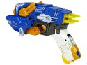 LEAN Toys Dinobots 2w1 Dinozaur Pistolet na Strzałki Niebieski Pterosaur Tarcza