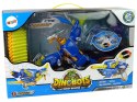 LEAN Toys Dinobots 2w1 Dinozaur Pistolet na Strzałki Niebieski Pterosaur Tarcza