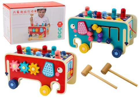 LEAN Toys Drewniana Gra Zręcznościowa Dla Dzieci Whaca-mole LEAN Toys Drewniana Gra Zręcznościowa Dla Dzieci Whaca-mole