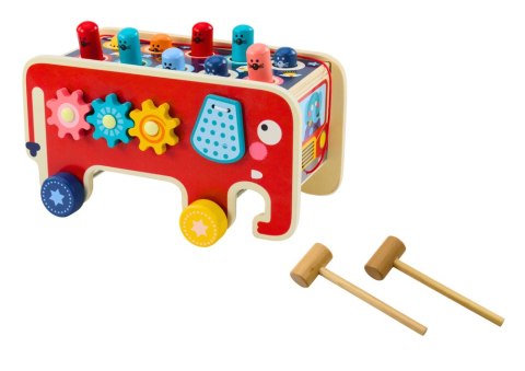 LEAN Toys Drewniana Gra Zręcznościowa Dla Dzieci Whaca-mole LEAN Toys Drewniana Gra Zręcznościowa Dla Dzieci Whaca-mole