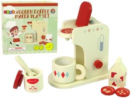 LEAN Toys Drewniany Ekspres do Kawy Akcesoria Kuchnia Dzieci