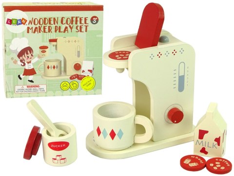 LEAN Toys Drewniany Ekspres do Kawy Akcesoria Kuchnia Dzieci LEAN Toys Drewniany Ekspres do Kawy Akcesoria Kuchnia Dzieci