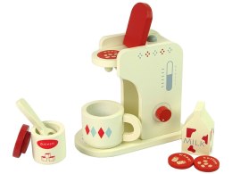 LEAN Toys Drewniany Ekspres do Kawy Akcesoria Kuchnia Dzieci