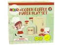 LEAN Toys Drewniany Ekspres do Kawy Akcesoria Kuchnia Dzieci