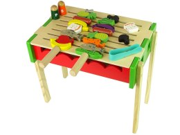LEAN Toys Drewniany Grill Akcesoria Barbecue Szaszłyki Grillowanie Pieczenie
