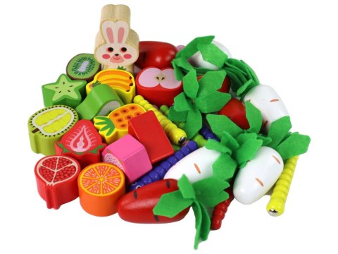 LEAN Toys Drewniany Sorter Pole Marchewek Owoce Dla Dzieci LEAN Toys Drewniany Sorter Pole Marchewek Owoce Dla Dzieci