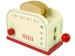 LEAN Toys Drewniany Toster Akcesoria Śniadanie Kuchnia Dzieci