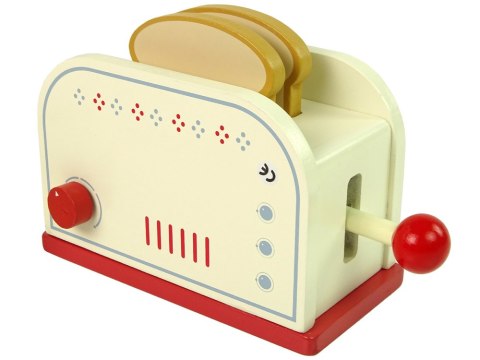 LEAN Toys Drewniany Toster Akcesoria Śniadanie Kuchnia Dzieci LEAN Toys Drewniany Toster Akcesoria Śniadanie Kuchnia Dzieci