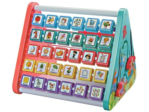 LEAN Toys Edukacyjna Półka Trójkąt Liczydło Litery Przedmioty Zwierzęta LEAN Toys Edukacyjna Półka Trójkąt Liczydło Litery Przedmioty Zwierzęta
