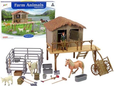 LEAN Toys Farma Ze Zwierzętami Koń Zestaw Do Złożenia DIY