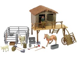 LEAN Toys Farma Ze Zwierzętami Koń Zestaw Do Złożenia DIY