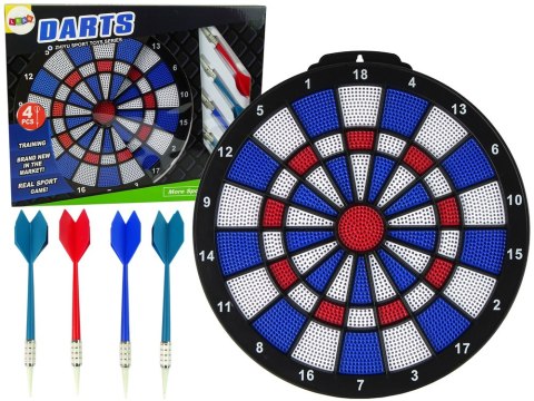 LEAN Toys Gra Zręcznościowa Dart Rzutki Strzałki 4szt Tarcza LEAN Toys Gra Zręcznościowa Dart Rzutki Strzałki 4szt Tarcza