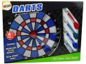LEAN Toys Gra Zręcznościowa Dart Rzutki Strzałki 4szt Tarcza