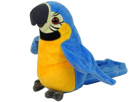 LEAN Toys Interaktywna Gadająca Papuga Niebieska Powtarzająca Słowa LEAN Toys Interaktywna Gadająca Papuga Niebieska Powtarzająca Słowa