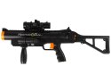 LEAN Toys Karabin Granatnik Rakiety z Dźwięk Latarka Czarny