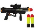 LEAN Toys Karabin Granatnik Rakiety z Dźwięk Latarka Czarny