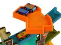 LEAN Toys Kolorowy Tor Dla Autek Zjeżdżalnia Drzewko 6 Poziomów