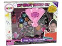 LEAN Toys Kosmetyczka Różowa Muszelka Cienie Do Powiek Błyszczyk Róż