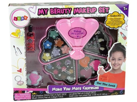 LEAN Toys Kosmetyczka Różowa Muszelka Cienie Do Powiek Błyszczyk Róż LEAN Toys Kosmetyczka Różowa Muszelka Cienie Do Powiek Błyszczyk Róż