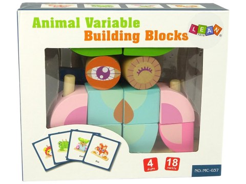LEAN Toys Kreatywne Klocki Drewniane Przestrzenne Układanka Sowa 3D LEAN Toys Kreatywne Klocki Drewniane Przestrzenne Układanka Sowa 3D