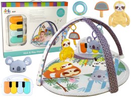 LEAN Toys Mata Edukacyjna Koala Pianinko Melodie Zawieszki