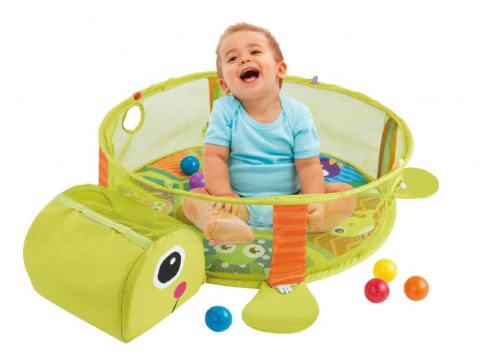 LEAN Toys Mata Edukacyjna Żółw Kojec Piłeczki Dla Maluszka LEAN Toys Mata Edukacyjna Żółw Kojec Piłeczki Dla Maluszka