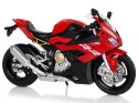 LEAN Toys Motocykl Model BMW S1000RR Czerwony Dźwięki Światła