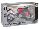LEAN Toys Motocykl Model BMW S1000RR Czerwony Dźwięki Światła