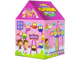LEAN Toys Namiot Domek Wesołe Miasteczko Dla Dzieci Różowy 123 cm x 82 cm