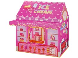 LEAN Toys Namiot Księżniczki Ice Cream Lodziarnia dla Dzieci Różowy Światełka Gwiazdki