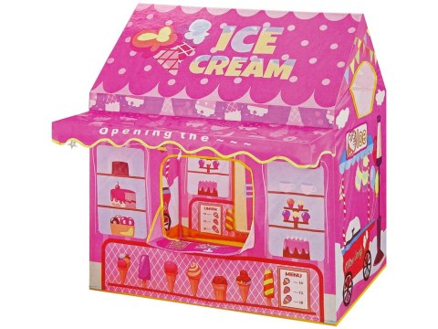 LEAN Toys Namiot Księżniczki Ice Cream Lodziarnia dla Dzieci Różowy Światełka Gwiazdki LEAN Toys Namiot Księżniczki Ice Cream Lodziarnia dla Dzieci Różowy Światełka Gwiazdki