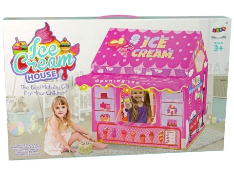 LEAN Toys Namiot Księżniczki Ice Cream Lodziarnia dla Dzieci Różowy Światełka Gwiazdki LEAN Toys Namiot Księżniczki Ice Cream Lodziarnia dla Dzieci Różowy Światełka Gwiazdki