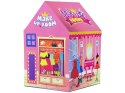 LEAN Toys Namiot Księżniczki dla Dzieci Salon Piękności Różowy Akcesoria Korona