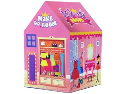 LEAN Toys Namiot Księżniczki dla Dzieci Salon Piękności Różowy Akcesoria Korona