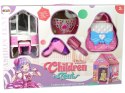 LEAN Toys Namiot Księżniczki dla Dzieci Salon Piękności Różowy Akcesoria Korona