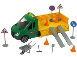 LEAN Toys Pojazd Auto Drogowe Wywrotka Napęd Frykcyjny Akcesoria Drogowe Dźwięk