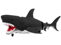 LEAN Toys Zdalnie Sterowany Rekin Czarny Na Podczerwień Rusza Ogonem Woda