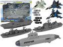 LEAN Toys Zestaw Armii Morskiej Okrętowa Baza Wojskowa Odrzutowce Bomby Wyrzutnia
