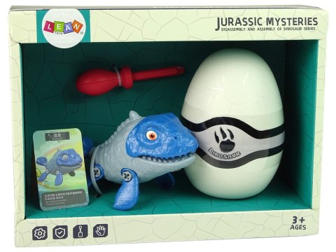 LEAN Toys Zestaw Dinozaur Mosasaur z Jajkiem DIY Śrubokręt Niebieski LEAN Toys Zestaw Dinozaur Mosasaur z Jajkiem DIY Śrubokręt Niebieski