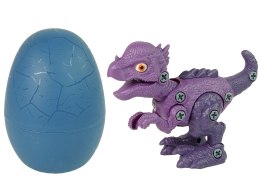 LEAN Toys Zestaw Dinozaur Stygimoloch z Jajkiem DIY Śrubokręt Fioletowy